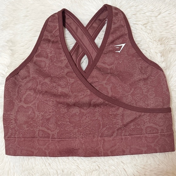 Gymshark Other - Gymshark Cross-Back Sports Bra - Maroon